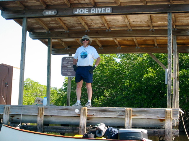 Joe River Chickee, Doug, taking a break.