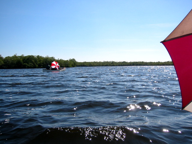 Sailing south on Joe River