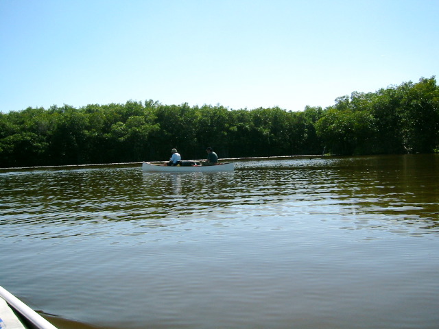 Jim and Doug entering Flamingo Canal from Coot bay.