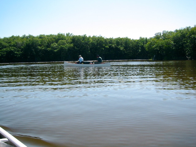 Jim and Doug entering Flamingo Canal from Coot bay.