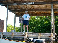 Joe River Chickee, Doug, taking a break.