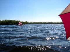 Sailing south on Joe River