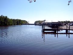 View towards the gateway to the Keys