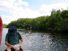 Jim checking the map on Shark River