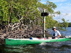 Last (south bound) marker on National Park Service Waterway.