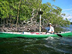 Last (south bound) marker on National Park Service Waterway.